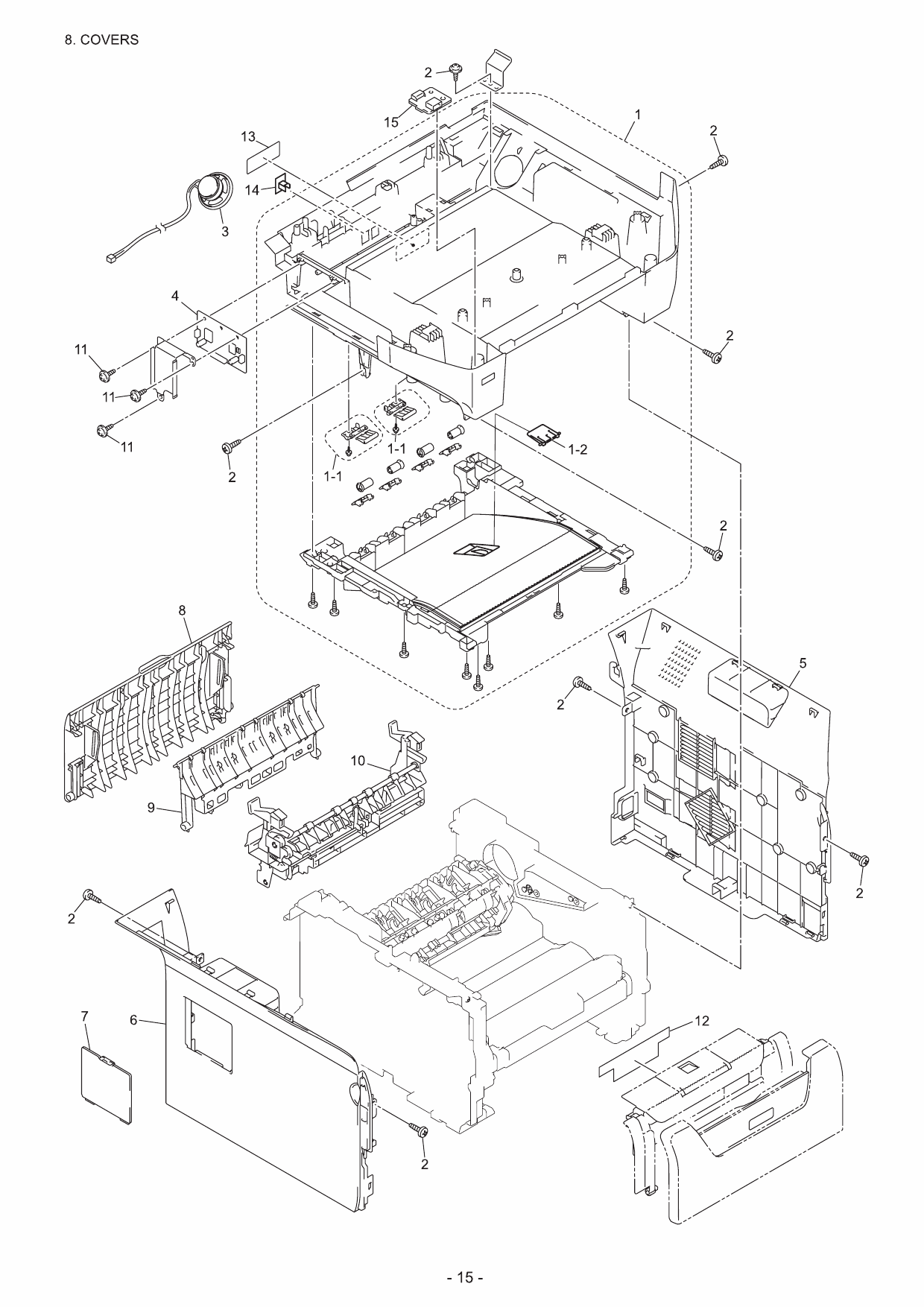Brother LaserMFC 8480 8680 8880 8890 DNDW DCP8080DB 8085DN Parts